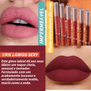 CAKAILA 10-Color Brilho Labial Fosco à Prova D'Água com Hidratação Natural e Saudável